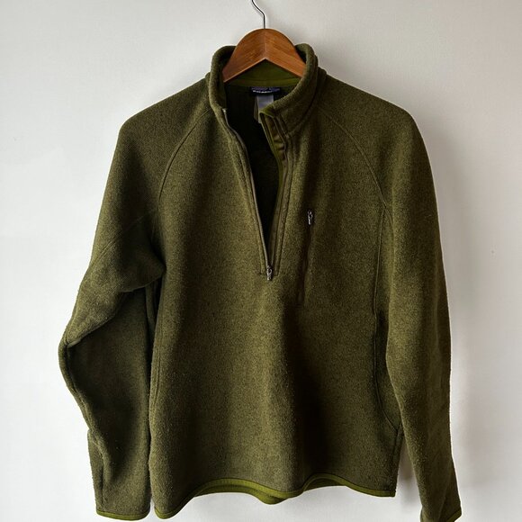 Patagonia Better Sweater 1/4 Zip Green Size S - Picture 2 of 8
